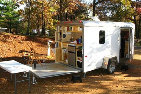 16 Enclosed Trailer Camper Conversions Ideas Vanchitecture Enclosed