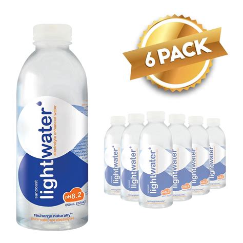 Lightwater Electrolyte Enhanced Water 650ml Pack Of 6 Shopee