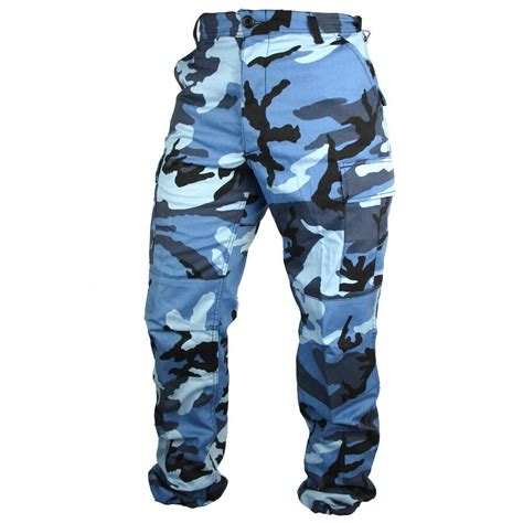 Tactical Camouflage Bdu Pants Sky Blue