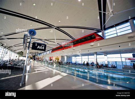 United States Detroit Metropolitan Wayne County Airport Stock Photo