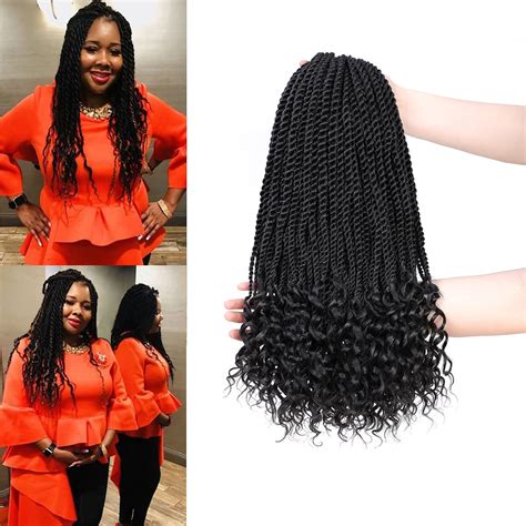 buy forevery senegalese twist crochet hair 18 inch 6 packs goddess senegalese twist crochet hair