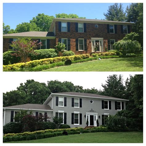 Gray Painted Brick House Before And After Jerri Lundy