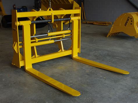 Wheel Loader Hydraulic Adjustable Pallet Forks Craig Manufacturing