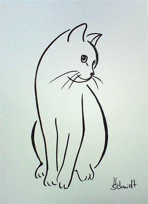 Katze Einfache Zeichnung Information Online