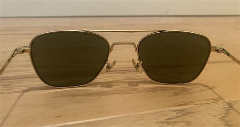 vintage pair american ao optical 1 10 12k gf 5 1 2 aviator pilot sunglasses ebay