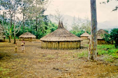 Photo Of Round Huts By Photo Stock Source Village Asaro Village