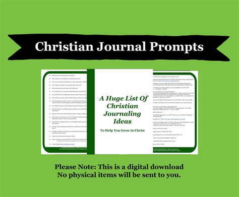 Christian Journaling Ideas