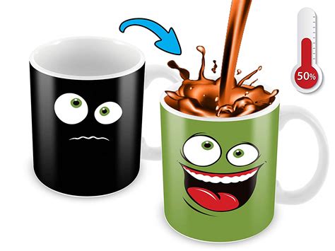 Heat Sensitive Color Changing Coffee Mug Funny Coffee