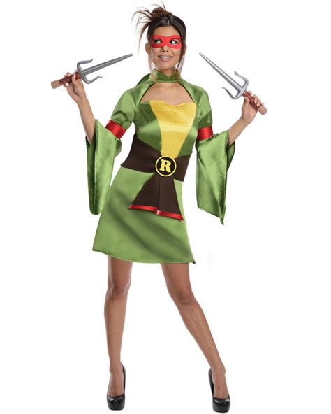 Cl61 Womens Tmnt Geisha Sexy Costume Teenage Mutant Ninja Turtles Halloween