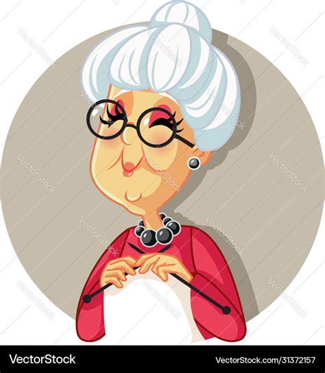 Cute Grandma Cartoon