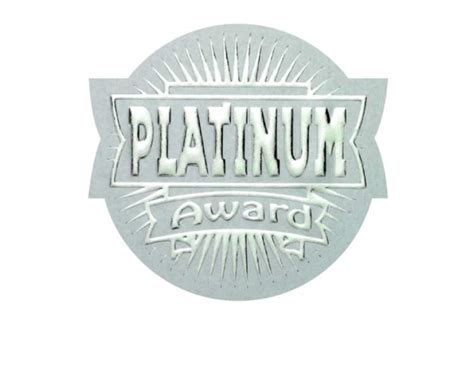 Metallic Platinum Award Sticker School Merit Stickers