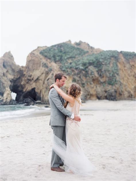 Ed and donna morgan have worked many hundreds of beach weddings starting on the beach back in 2003. Intimate Big Sur Wedding - Once Wed
