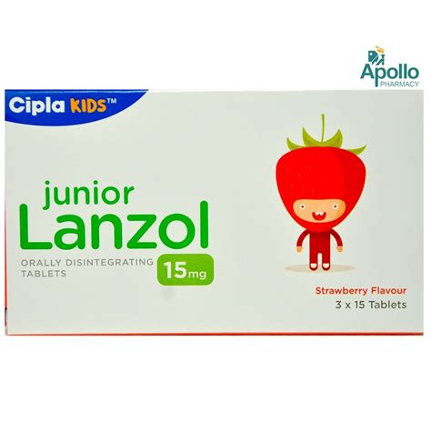 Junior Lanzol 15 Mg Tablet 15s Price Uses Side Effects Composition