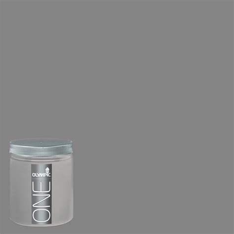 Shop Olympic 8 Oz Dover Gray Interior Satin Paint Sample At