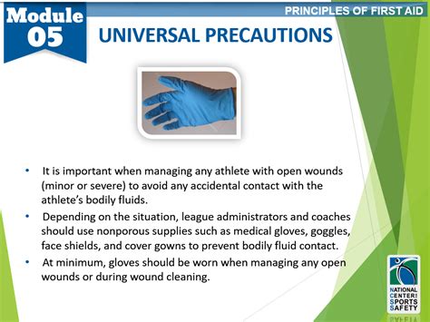 Universal Precautions National Center For Sports Safety