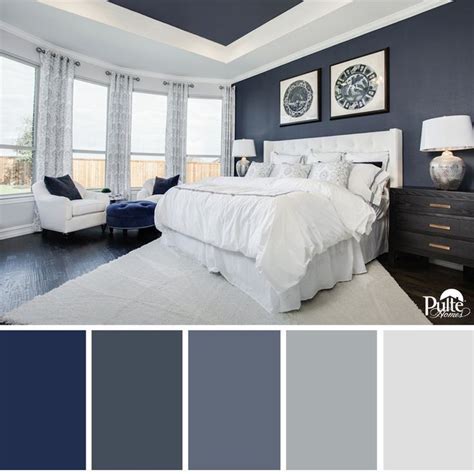This Bedroom Design Has The Right Idea The Rich Blue Color Palette And