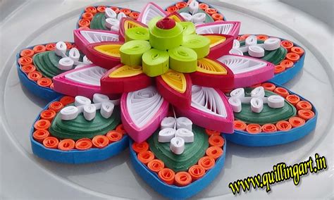 ☑️ Paper Quilling Designs How To Make Colorful Quilled Rangoli Design