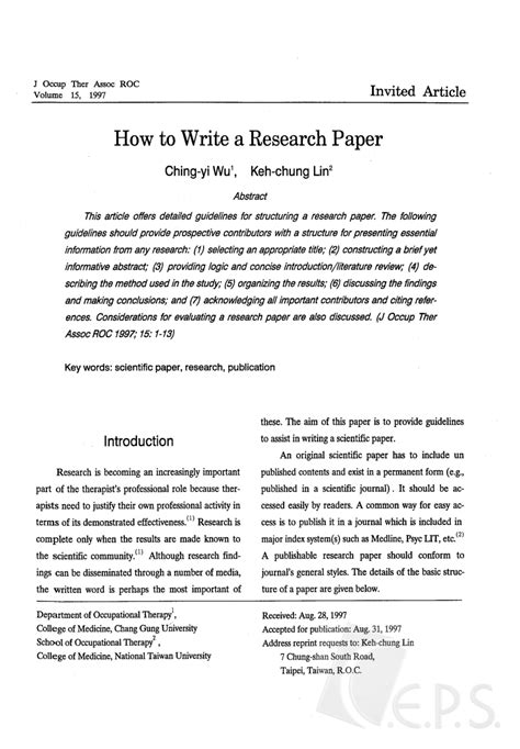 Pdf How To Write A Research Paper