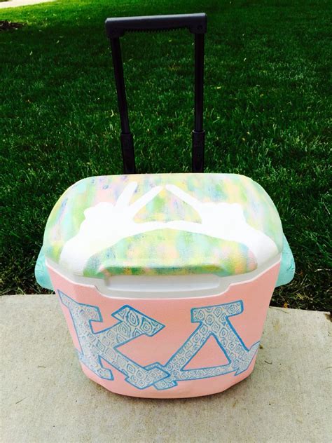 Kappa Delta Painted Cooler Throw What You Know Aot Sorority Coolers