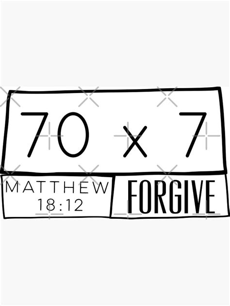 forgive 70 times 7 matthew tee top bible verse magnet for sale by pincgeneral redbubble