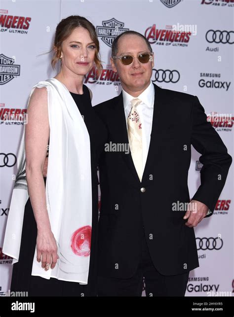 James Spader And Leslie Stefanson Arriving For The Premiere Of Avengers