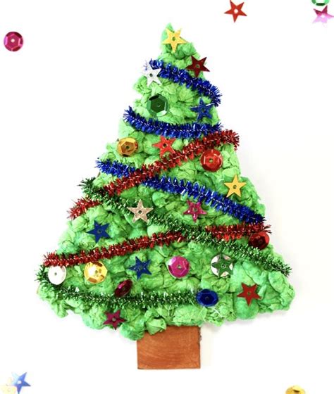Tissue Paper Christmas Tree Make Film Play