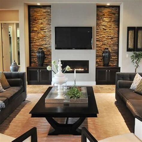 38 Perfect Living Room Smooth Stone Interior Walls Ideas Decor