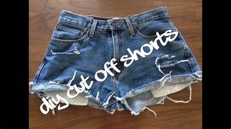 Diy Shorts How To Make Distressed Denim Jean Shorts Youtube