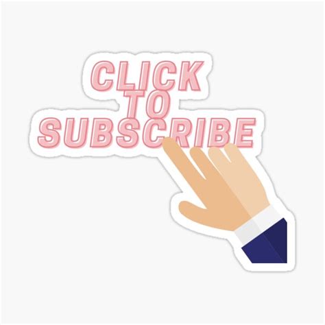 Click To Subscribe Sticker By Fournuns Redbubble