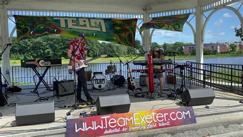 Slack Tide Duo Performing Yesterday In Swasey Parkway These Guys