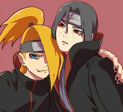 Itachi And Deidara~hanyuu Itachi Uchiha Gaara Anime Naruto Naruto