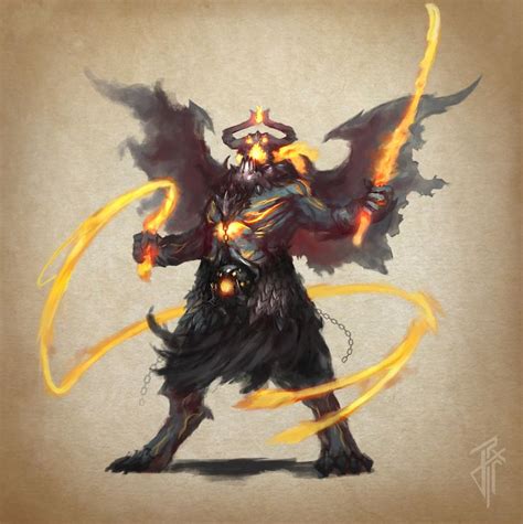 ArtStation Demon Balor Julien Carrasco Jeex Fantasy Creatures Fantasy Character Design