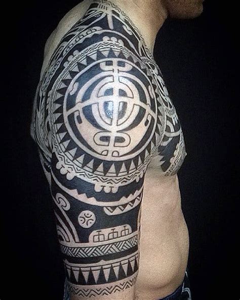 75 Half Sleeve Tribal Tattoos For Men Masculine Design Ideas