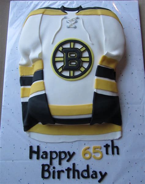 Boston Bruins Jersey Birthday Cake