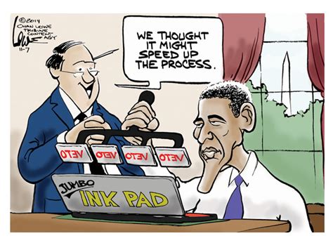 Obama Cartoon Veto Congress The Week