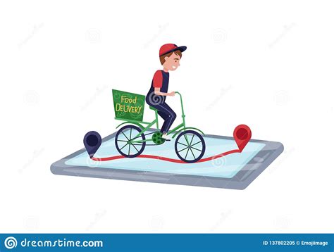 Cards are valid for 3 years. Food Delivery Service Worker Riding Bicycle. Online Order ...