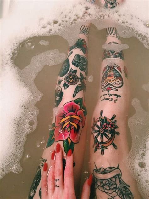 Rosey Jones Leg Tattoos Girly Tattoos Sleeve Tattoos For Women