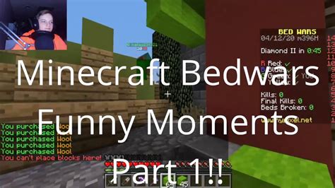 Minecraft Bedwars Funny Moments Part 1 Youtube