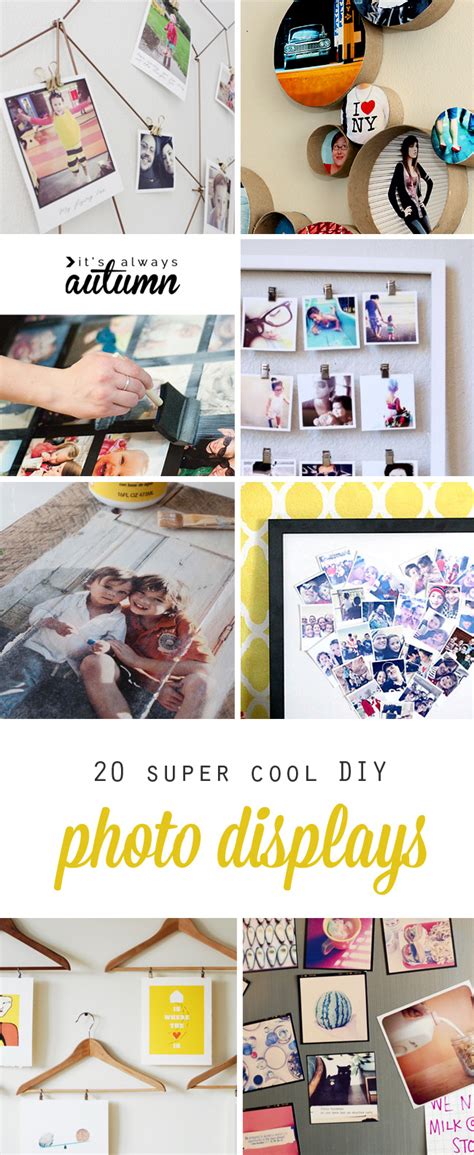 See more ideas about photo displays, home diy, decor. 20 best DIY photo display ideas - It's Always Autumn