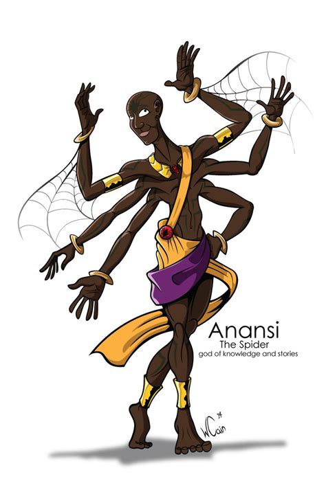 Anansi By Wccomics On Deviantart African Mythology Character Art Black Art Pictures