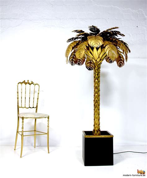 Tired of simple bell shade lights? Brass palm tree - floor lamp! (With images) | Modern ...