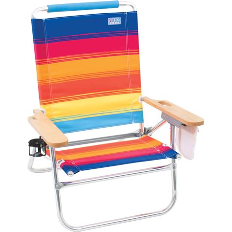 Rio Beach Easy In Out Beach Chair Stripe Outdoor Lounge Chair