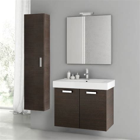 Single sink vanity models for small bathrooms: 28 Inch Wenge Bathroom Vanity Set - Contemporary ...