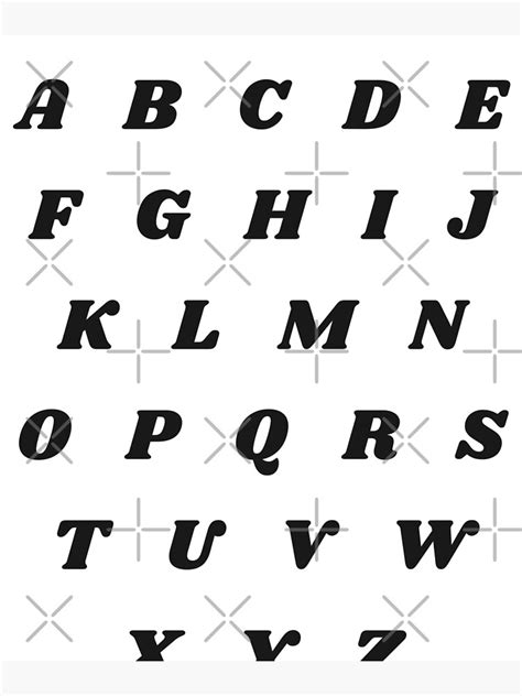 Groovy Alphabet Abcdefghijklmnopqrstuvwxyz Poster By Onlygoodvibesz