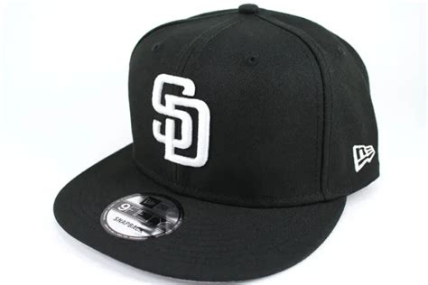 San Diego Padres New Era 9fifty Basic Snapback Hat Cap Mlb Blackwhite