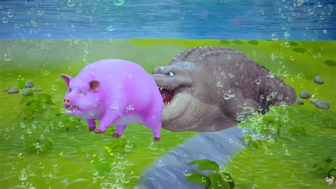 Funny Fat Animal Frenzy — Crocodile Vs Hippo And Fat Monkey Fun Fishing