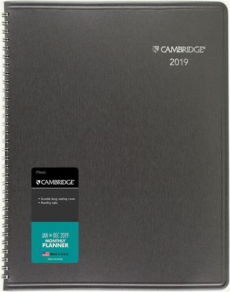 Business Monthly Planner Crm602 Mead Monthly Planner Planner Mead