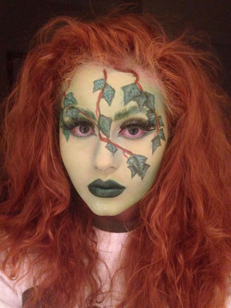 My Poison Ivy Look Created Using Snazaroo Face Paints And Lime Crime