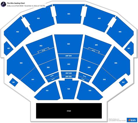 Dolby Live At Park Mgm Seating Chart