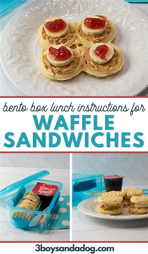 Waffle Sandwich Bento Lunch
